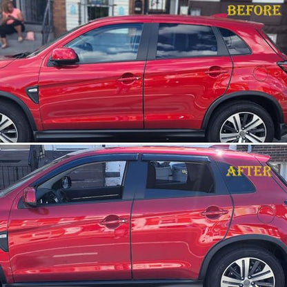 Original Side Window Wind Deflector, 4pcs Out-Channel Tape-On Nice Rain Guards Set, Window Visor fit for 2011-2015 Kia Sorento 94187 - size: 2011-2015 Kia Sorento