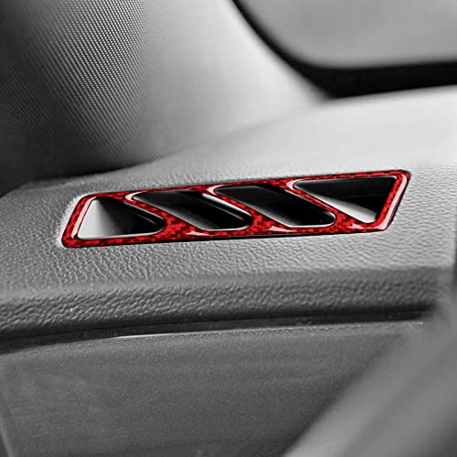 Car Side Vent Outlet Sticker Carbon Fiber Decla Interior Trim Accessories for Chevrolet Camaro 2010 2011 2012 2013 2014 2015 - color: Side Vent Outlet