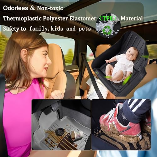 Aiqiying Floor Mats Compatible with Toyota Camry 2007-2011＆ 2012-2017,All Weather Carpet Protector 3D Waterproof Durable Odorless Custom-Fit FrontRear Rows Full Set TPE Car Liners Accessories - size: 2）For Toyota Camry I 2012-2017 I Floor Mat