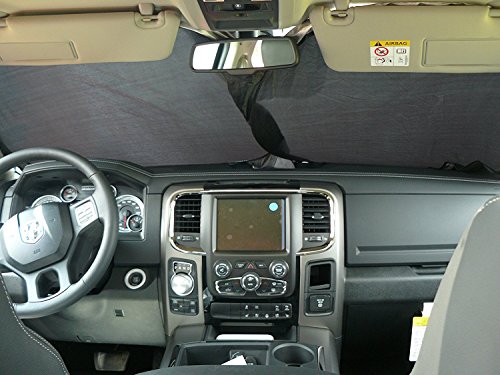 Windshield Sun Shade - Jumbo XL (70 x 35 inches) Car Window Shade - Easy to Use Folding Shade Nylon UV Protector - Keeps Car Cool - Pop-Up Style - Great Fit for Vans, SUVs and Trucks