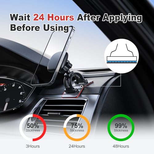 Adhesive Sticky Pads Replacement Mounting Tape, 8pcs Double-Sided Sticky Pads for Dashboard Magnetic Car Phone Holder Mount, Heavy Duty Sticker Adhesive Pads for Car Dash Magnet Phone Mount Base