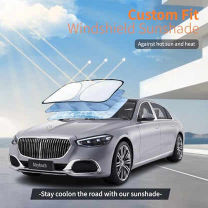 Waterproof Car Cover All-Weather, Heavy-Duty Outdoor Full Exterior Automobiles Snow Cover for Sedan 209-218 inch with Sun Visor,Zippered & Storage Bag - Black - size: Fit Sedan Length 209-218 inch(3XXXL)