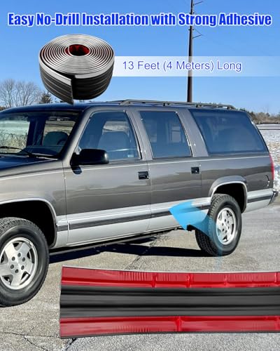 Chrome Body Side Trim Molding Fit for Chevy GMC Pickup Trucks Silverado Suburban Tahoe Blazer Jimmy 1988-1998 Length 160 inches Width 2.5 inches - size: 160 Inches