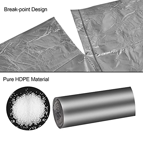 Small Trash Bags, 2 to 2.6 Gallon / 10 Liter Dark Gray Garbage Bags, 200 Count - size: 200 Count