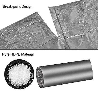 Small Trash Bags, 2 to 2.6 Gallon / 10 Liter Dark Gray Garbage Bags, 200 Count - size: 200 Count