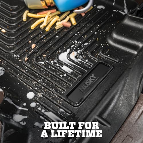 Husky Liners Weatherbeater Floor Mats | Fits 2018 - 2024 Toyota Camry (Front Wheel Drive only) Excludes Hybrid Models | Front & 2nd Row, 3-pc Black - 95731 - size: Front & 2nd Row, style: Weatherbeater