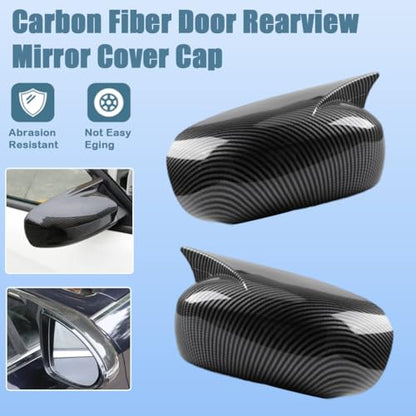 XITER 2pcs Rear View Side Mirror Cover Side Mirror Cap for Dodge Charger 2006 2007 2008 2009 2010,Carbon Fiber - color: Carbon Fiber