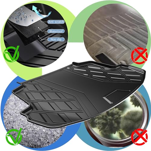 AOMSAZTO Cargo Liner Compatible with 2014-2019 Toyota Corolla Sedan | Custom Fit Trunk Mat Behind 2nd Row | All Weather Protection Cargo Mat Compatible with 2014-2019 Corolla Sedan Models - style: 2014-2019 | For Toyota Corolla Cargo Mat