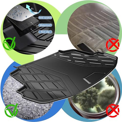 AOMSAZTO Cargo Liner Compatible with 2014-2019 Toyota Corolla Sedan | Custom Fit Trunk Mat Behind 2nd Row | All Weather Protection Cargo Mat Compatible with 2014-2019 Corolla Sedan Models - style: 2014-2019 | For Toyota Corolla Cargo Mat