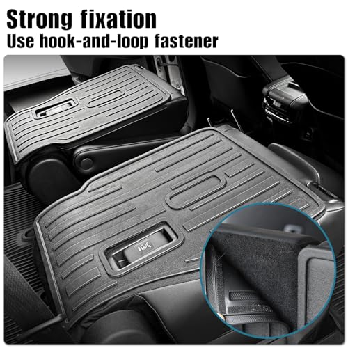 Kick Mats for 2024 2025 2026 Toyota Grand Highlander 7 Seats Captain Chair Car Mat Accessories, All Weather TPE Seatback Mat (Grand Highlander-2nd Row Kick Mats) - size: Grand Highlander-2nd Row Kick Mats