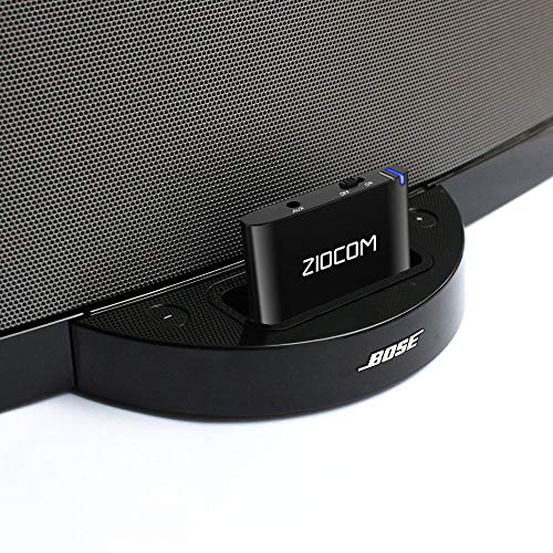 ZIOCOM [Upgrade] 30 Pin Bluetooth Adapter Audio Receiver for Bose iPod iPhone SoundDock and Other 30 Pin Dock Speakers, Upgrade Old SoundDock with 30 Pin Connector, Not for Any Cars or Motorcycles