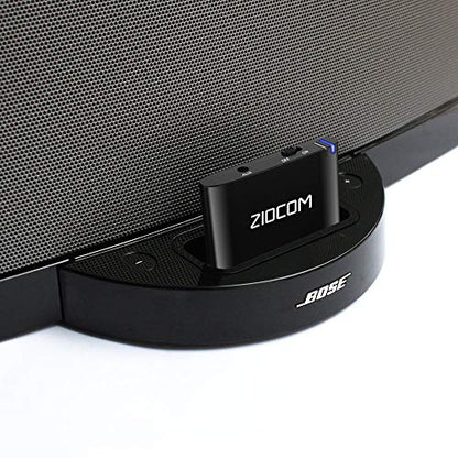 ZIOCOM [Upgrade] 30 Pin Bluetooth Adapter Audio Receiver for Bose iPod iPhone SoundDock and Other 30 Pin Dock Speakers, Upgrade Old SoundDock with 30 Pin Connector, Not for Any Cars or Motorcycles
