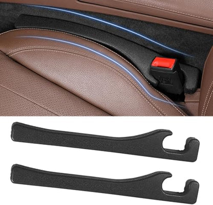 Car Seat Gap Filler Set of 2, Premium Interior Car Accessories, Multifunctional Car Storage Solution with Non-Slip Design, Fits Most Vehicles (Blacker) - color: Blacker