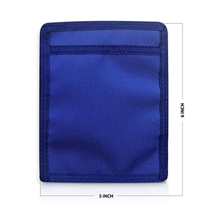 ASA TECHMED Nurse Pocket Organizer, Nylon 5 Pocket Nurse Scrub Organizer, 6 Inch x 5 inch, Royal Blue - color: Royal Blue