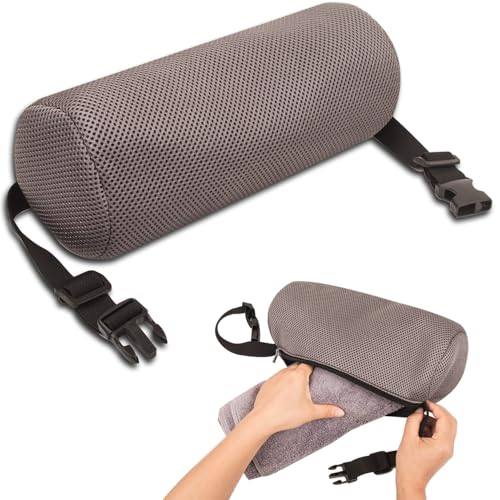 1Pcs Lumbar Roll Support Pillow Cover– Low Back Lumbar Support for Office Chair & Car Seat Back Support Cushion, Relieving Back Pain & Improving Posture,(Pillow Case Only)