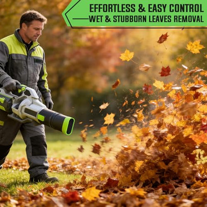 Sealegend Car Drying Nozzle Compatible with EGO Leaf Blower Models 530 575 580 615 650 670 765, Compact Nozzle Attachment for Easy Snow & Leaves Removing, 360°Rotation & Scratch Protection, 9.5 in. - color: Green