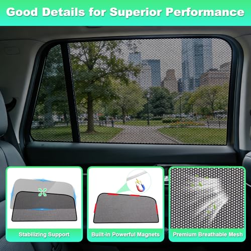 Car Window Shades for 2023-2025 CX50 - Rear Side Window Sun Shade for Baby, Breathable Mesh Car Privacy Window Covers, UV Protection and Heat Insulation for Road Trips, Napping, Camping - size: Mazda Cx-50(2023-2025)-r 2pcs