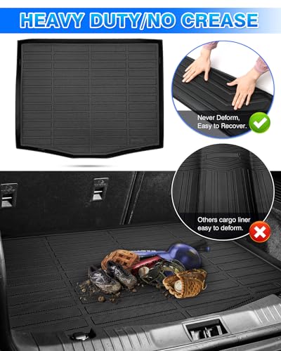 Cartist Cargo Liner Fits for Ford Mustang Mach-E 2021-2024 2025 2026 Accessories All Weather Trunk Mat for Mustang Carpet Protection TPE Heavy Duty - size: 3)Ford Mustang Mach-E 2021-2025