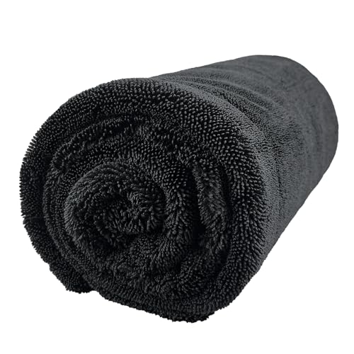 Car Drying Towel (28" x 36"),1500 GSM Double Sided Microfiber Drying Towels for Cars,Highly Absorbent,Leaving no Marks,no Shedding,Easy to Clean - size: Pack of 1