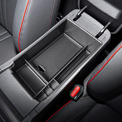 Center Console Organizer Compatible with Hyundai Sonata 2020 2021 2022 2023 Accessories, Sonata N-Line/Limited Insert Tray Secondary Storage Armrest Box ABS Black