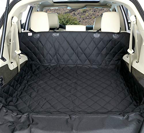 4Knines SUV Cargo Liner for Dogs – Dog Trunk Cover – Heavy-Duty, Waterproof Pet Seat Protector – Durable Cargo Liners for Dogs – USA-Based Company - Small (Black) - color: Black, size: Small