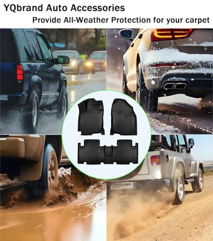 RAV4 Floor Mat - All Weather Waterproof Durable Anti-Slip Odorless TPE Front and Rear Row Set Custom-Fit Floor Liner Compatible with 2014-2018 Toyota RAV4 5-Seat - size: for Toyota RAV4 5-Seat 2014-2018