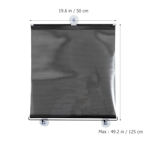 PATKAW (1 Pcs) Window Blinds, Blackout Shades No Drill, Suction Cup Temporary Roller Blind, Light Blocking Window Cover for Bedroom, Office, Nursery, Home Privacy, Travel, Rv and Car - size: 125.00X50.00X1.00CM