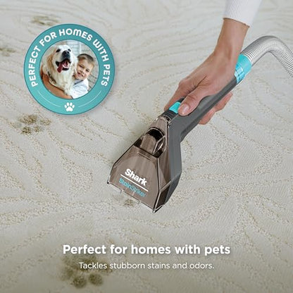 Shark StainStriker Portable Carpet & Upholstery Cleaner with On-Board Self-Cleaning, Spot, Stain, & Odor Eliminator, Includes 2 Cleaning Tools, 2 Cleaning Solutions, Charcoal, PX221BRN - style: StainStriker w/ Onboard Self-Cleaning