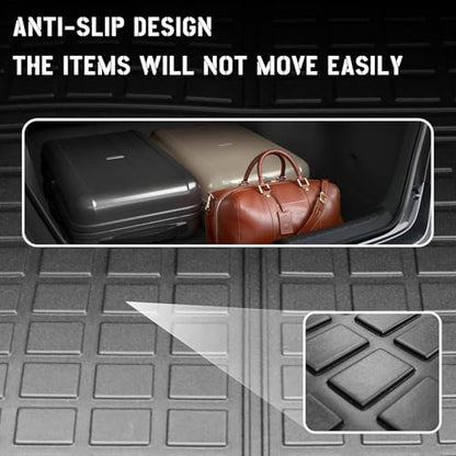 Vanseno Cargo Liner for Kia NIRO EV 2017-2022 Trunk Mat Cargo Mat All Weather TPE Rubber Protection Mat for 2017 2018 2019 2020 2021 2022 Kia NIRO EV Accessories - color: Fit 2017-2022 Kia NIRO EV