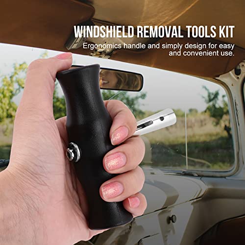 Acouto Windshield Removal Tool - Windshield Wire Cut Out Tool Car Windshield Removal Hand Tool Kit Window Glass Cutting Wire with Handles Professional Repair for Glass Removal