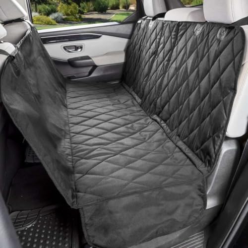 4Knines Dog Hammock for Full Size Trucks & Large SUVs (XL, Black) – Bench Seat Covers for Trucks with 60/40 Split Seats - Armrest & Seatbelt Access – Waterproof, Easy Install, Machine Washable - color: Black, size: Extra Large