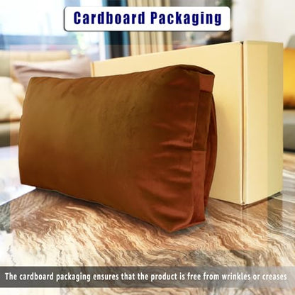 Velvet Recliner Head Pillow with Non-Slip Base - Adjustable Neck Support for Pain Relief in Home, Office and Travel (Pumpkin) - color: Pumpkin