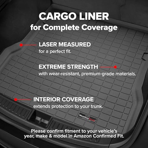 WeatherTech Cargo Trunk Liner for Toyota 4Runner, Behind 2nd Row (40230), Black - color: Black