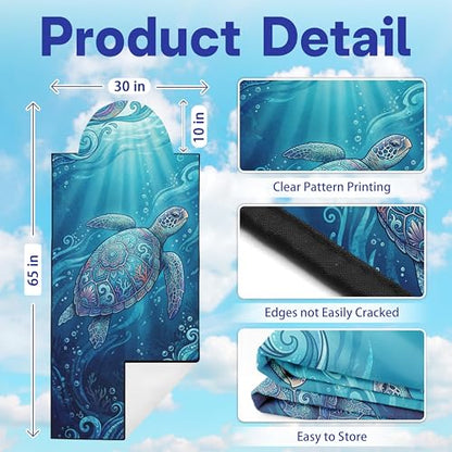 2 Pack Car Seat Towel Covers, Sweat-Proof Microfiber Seat Protectors for Gym, Running, Beach & Workout, Breathable Quick-Dry, Machine Washable, Ocean Sea Turtle Print, Universal Fit - color: Ocean Sea Turtle