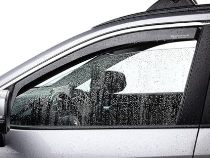 WeatherTech Custom Fit Side Window Deflectors for Nissan Pathfinder (821052IM), Dark Tint - color: Dark Tint