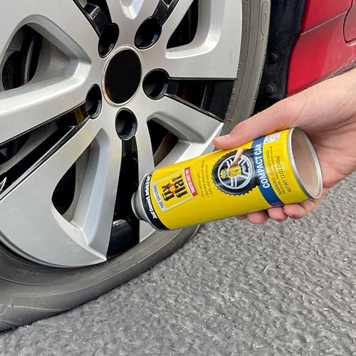 Fix-A-Flat S60410-6PK Aerosol Emergency Flat Tire Repair and Inflator, for Compact Tires, Eco-Friendly Formula, Universal Fit for All Compact Cars, 12 oz. (Pack of 6) - size: 12oz 6pk