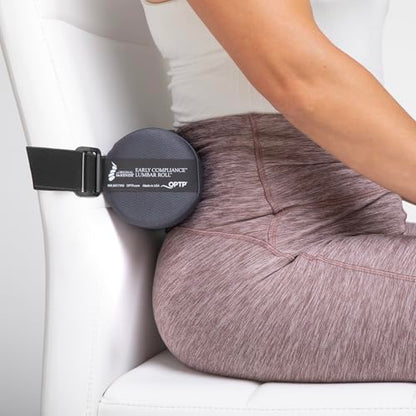 OPTP The Original McKenzie Early Compliance Lumbar Roll – USA Made Low Back Support and Lumbar Support for Office Chair — Lumbar Support for Car Seats, Desk Chair Back Support