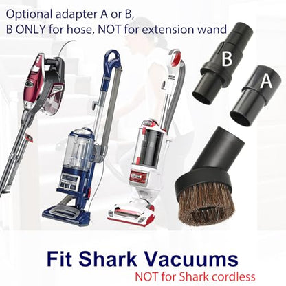 Portek Vacuum Attachments Compatible with Shark Navigator Lift-Away Deluxe Rotator Stratos DuoClean Corded Rocket Vac, Vacuum Accessories(Car Detailing Kit with Storage Bag)