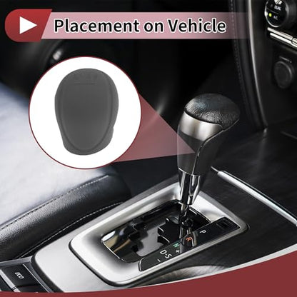 Gear Shift Knob Cover Universal for Car SUV Truck RV Insert Stick Shifting Handle Protector Silicone Grey - color: Gray