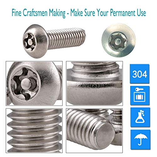 Aootf Anti Theft License Plate Screws- Rust Stainless Steel Plate Screw Resistant Security Tamper Resistant Machine License Plate Bolt License Plate Frame Fastener, Black Caps, Anti-Rattle Pad - color: 4PC Anti Theft-M-Black