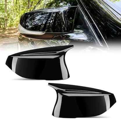 Glossy Black Mirror Cover Caps Rearview Side Mirror Covers Fit for Infiniti Q50 2014-2022 Infiniti Q60 2017-2022 Left Driver Side Right Passenger Side-2 PCS - size: Fit for Infiniti Q50 2014-2022-Glossy Black