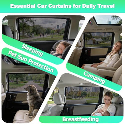 Car Window Shades for 2018-2024 Odyssey - Rear Side Window Sun Shade for Baby, Breathable Mesh Privacy Window Covers, UV Protection & Heat Insulation for Travel, Napping, Camping - size: Odyssey(2018-2024)R-2PCS