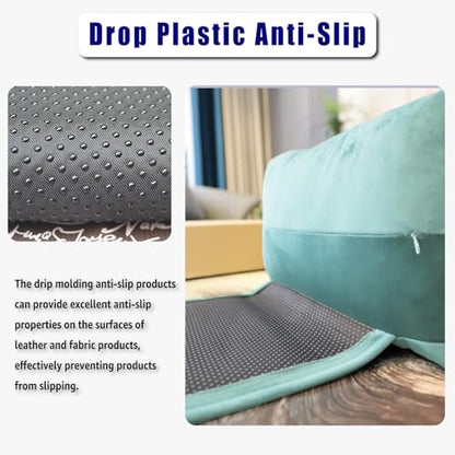 Velvet Recliner Head Pillow with Non-Slip Base - Adjustable Neck Support for Pain Relief in Home, Office and Travel (Light Blue) - color: Light Blue