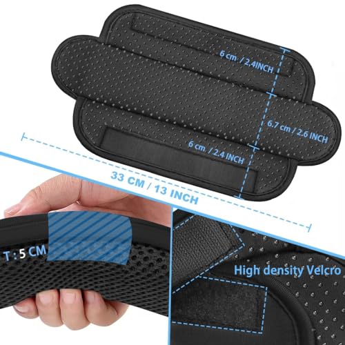 ZINZ 2-Pack Universal Shoulder Pad with Ultra Thick Cushion for Bag Luggage Bag Crossbody, Plus Long & Anti-Slip & Breathable,Drak Grey - color: Drak Grey