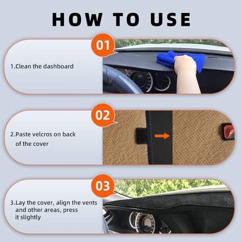 Dashboard Cover Dash Mat Fit for Je-ep Grand Cherokee 2021-2011 (WK2 Body Code,W/o HUD Models,Not Fit Grand Cherokee L),Car Dash Board Mat Anti-Glare Carpet,Non-Slip Pad (Black) - color: Black, size: Fit 11-21 Grand Cherokee WK2 - (Black)