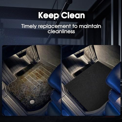 Disposable Floor Mats for Cars, 30 Pack Car Floor Mats, Black Automotive Floor Mats Waterproof Car Foot Pads, Mats for Car Detailing, Universal Fit Protective Front Rear Floor Mat for Cars (20"x16")