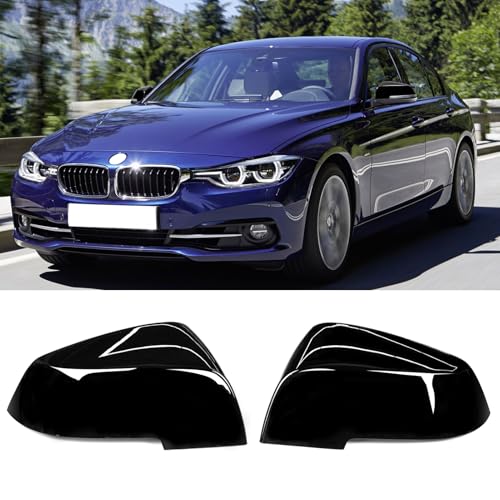 Jaronx Compatible with BMW Mirror Cover Replacement for 1' F20 F21 2012-2017, 2'F22 2014-2020, 3' F31 F30 2013-2018, 4'F32 2014-2019, X1 E84 2009-2015, Left & Right Black Side Mirror Cover 51167292745 - color: Black, size: F30/E84