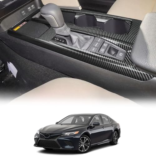 Kurtz Center Console Cover for Toyota Camry 2025 2026 for Gear Shift Panel Cover Trim Anti-Scratch ABS Waterproof Anti-Scratch Stain-Resistant Accessories North American Version 1PCS (Carbon Fiber) - color: Carbon Fiber, size: Center Console Cover