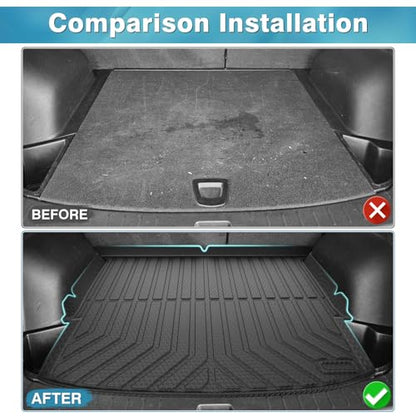 Mixsuper Cargo Liner for Chevrolet Blazer 2019-2024 2025 2026, Trunk Mat for Chevy Blazer Accessories All Weather Cargo Mat Rear Trunk Liner Black - size: Cargo Liner for Chevy Blazer 2019-2025