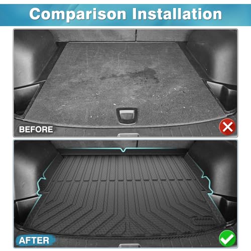 Mixsuper Cargo Liner for Chevrolet Blazer 2019-2024 2025 2026, Trunk Mat for Chevy Blazer Accessories All Weather Cargo Mat Rear Trunk Liner Black - size: Cargo Liner for Chevy Blazer 2019-2025